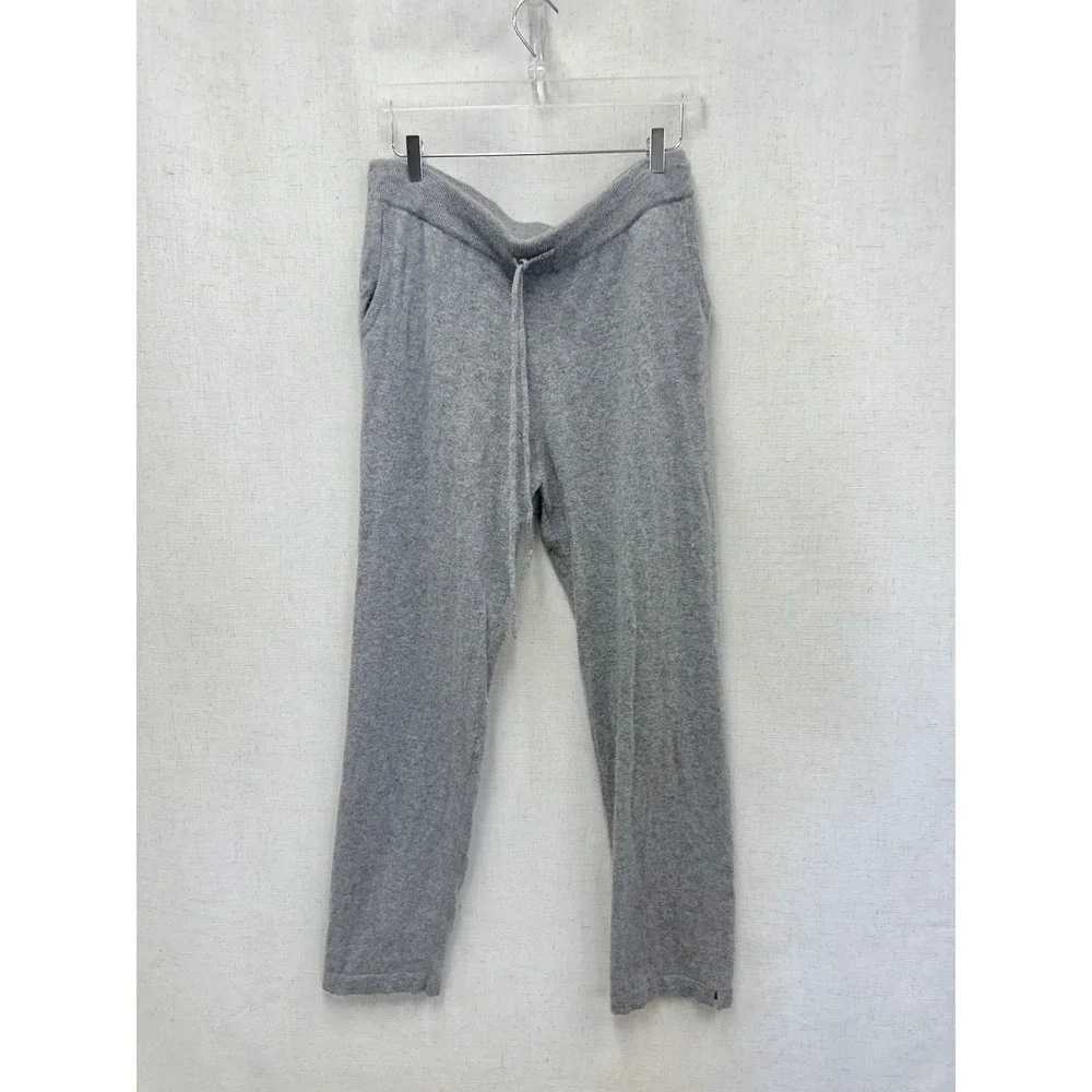 Quince Grey Cashmere Straight Leg‎ Pants Size XL Lounge Minimalist Luxury